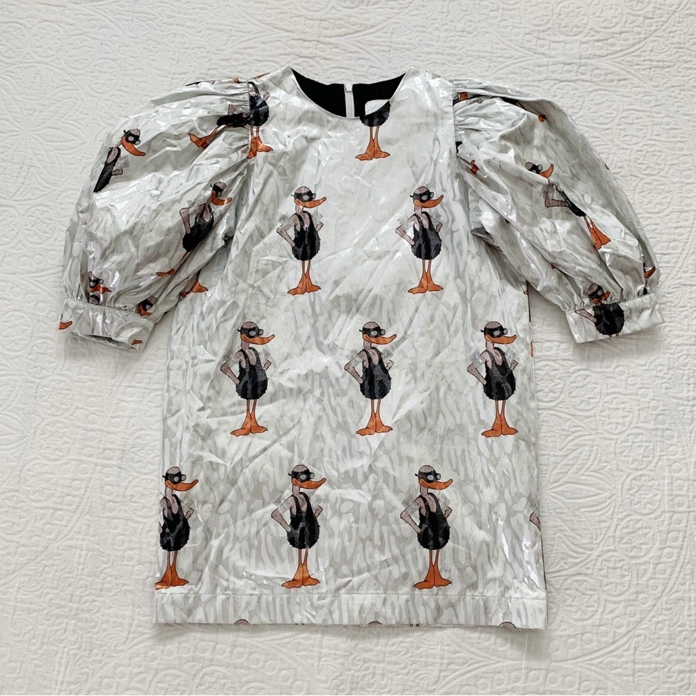 Caroline Bosmans Girls' Bather Duck Blouse,‎ Metallic Silver